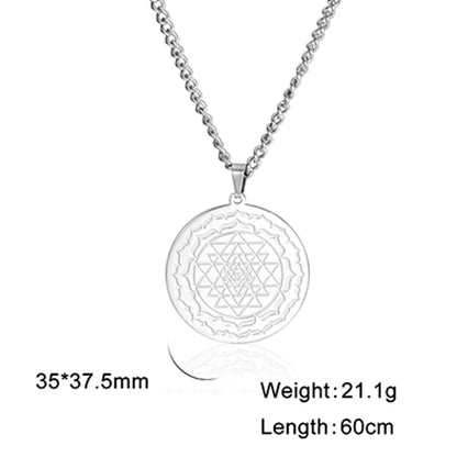 EUEAVAN Yoga Lotus Ohm symbole pendentif collier hindou bouddhiste chaîne en acier inoxydable méditation spirituelle religieux bijoux cadeaux