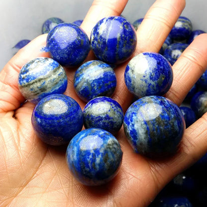 Boule de cristal naturel de 3cm, Quartz Rose, Globe poli, améthyste Lazuli, boule de massage, décoration de bureau pour la maison, boule de cristal de 30mm