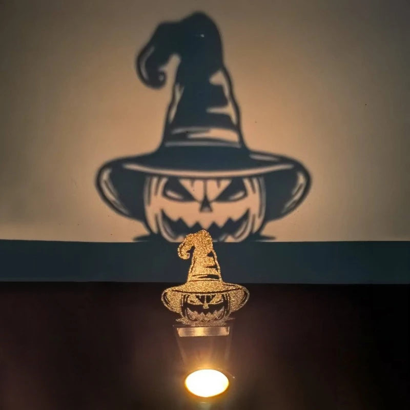 Support d'ombre amusant, bougeoir métallique, décoration d'halloween, ornements de bureau, bougies chauffe-plat effrayantes, décoration de fête