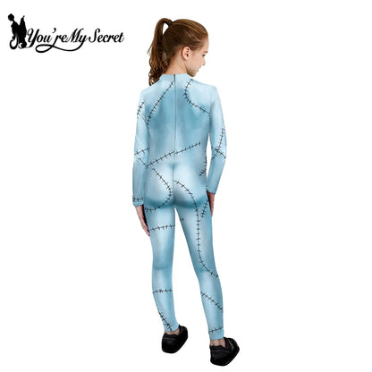 [Tu es mon Secret] le cauchemar avant noël Anime Cosplay Costume Halloween Sally fille imprimé fête body