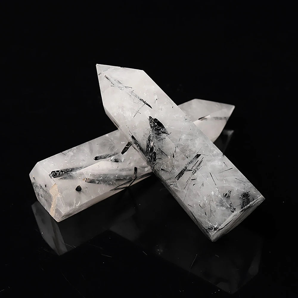 Pierre naturelle et cristaux pointe baguette sorcellerie Quartz Rose améthyste décoration de la maison pierres minérales artisanat salle Aquarium décor