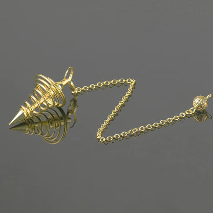 Pendule Spirituel egypt en Métal et Cuivre pour Électricité Radiesthésie, Outil de Travail Énergétique de Méditation, de Sorcellerie, divinatoires  veritable spiritualité brujeria de questions esoterisme en laiton X09