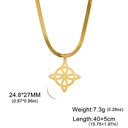 Collier Vintage avec nœud de sorcière pour femmes, pendentif porte-bonheur, amulette de Protection des celtiques irlandais, en acier inoxydable, bijoux Wicca, cadeau