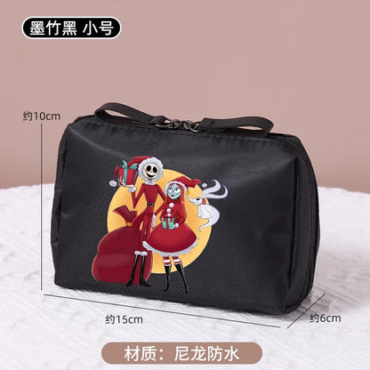 Le cauchemar avant noël trousse de maquillage dessin animé Figure Jack Skellington pochette sacs à cosmétiques Disney maquillage organisateur cas