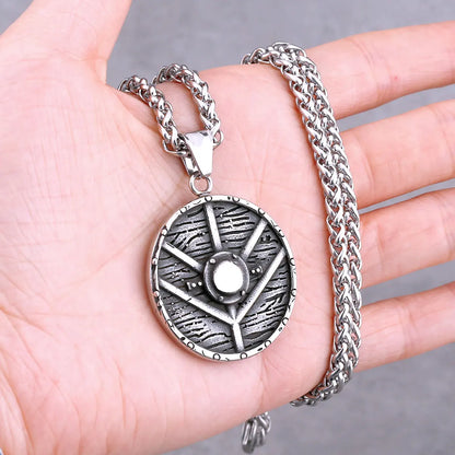 Vikings Odin Rune collier divers hommes nordique Vegvisir Valknut amulette pendentif en acier inoxydable Punk mode bijoux en gros