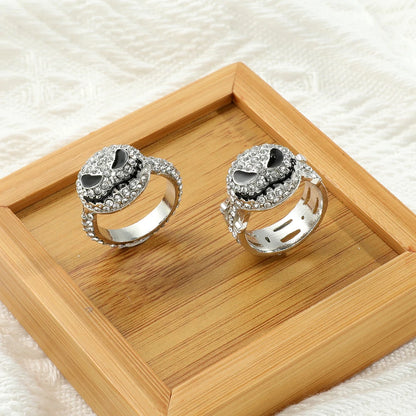 Disney-Jack Skellington Crystal Rings, L'Étrange Noël de monsieur Jack, Bijoux fantaisie, Accessoires hip hop, Bijoux pour femmes et hommes