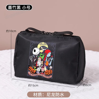 Le cauchemar avant noël trousse de maquillage dessin animé Figure Jack Skellington pochette sacs à cosmétiques Disney maquillage organisateur cas