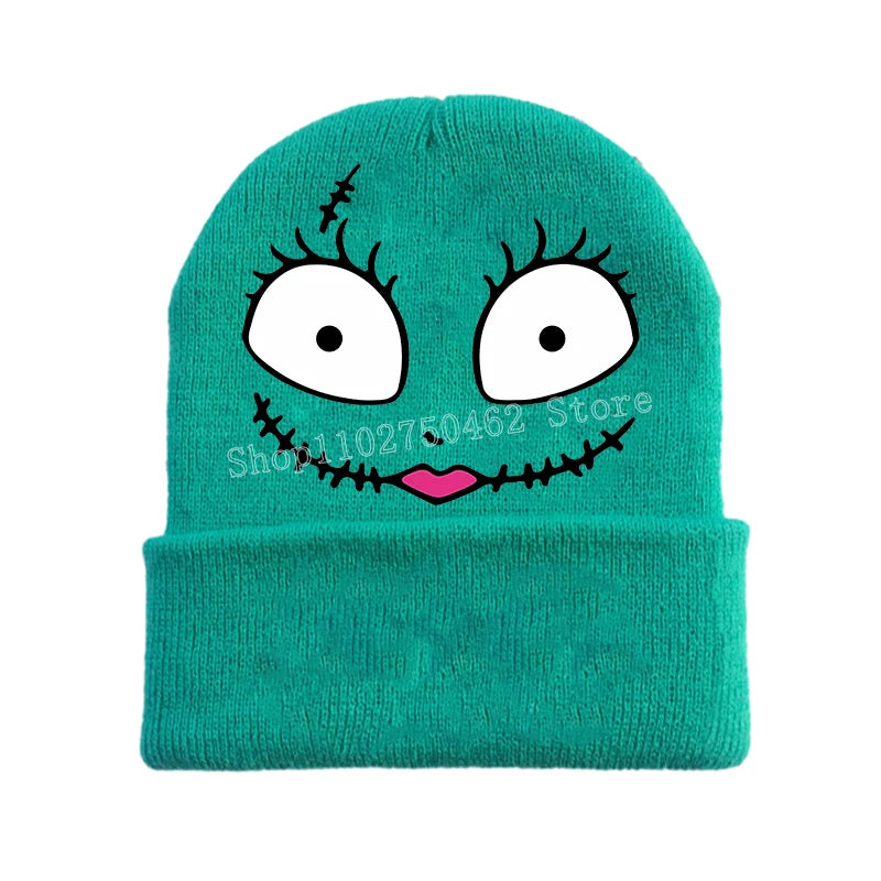 Disney le cauchemar avant noël tricoté chapeau enfants nouveau Anime tricot casquette garçons filles hiver chaud bonnets enfants Halloween cadeau