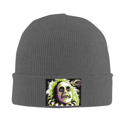 Beetlejuice film d'horreur (8) casquette tricotée chaude mode Bonnet chapeau automne hiver bonnets d'extérieur chapeaux pour hommes femmes adultes