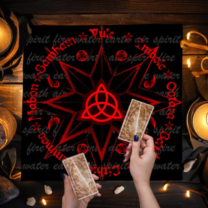 Couverture de Table de Tarot en tissu d'autel, douze Constellations étoilées, amour carrière, carte Oracle, nappe de Table de Tarot de lune, Divination