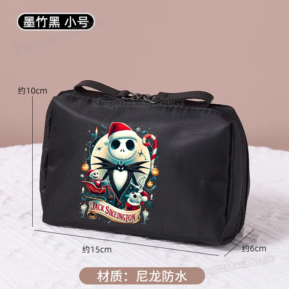 Le cauchemar avant noël trousse de maquillage dessin animé Figure Jack Skellington pochette sacs à cosmétiques Disney maquillage organisateur cas