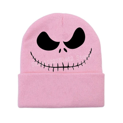 Disney le cauchemar avant noël tricoté chapeau enfants nouveau Anime tricot casquette garçons filles hiver chaud bonnets enfants Halloween cadeau