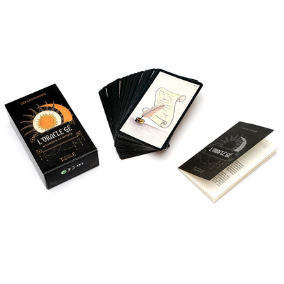 L'Oracle Gé - 61 lames & la notice Cartes de tarot françaises Oracle divin Ce jeu divinatoire au graphisme simple et éloquent constitue The Gé Oracle