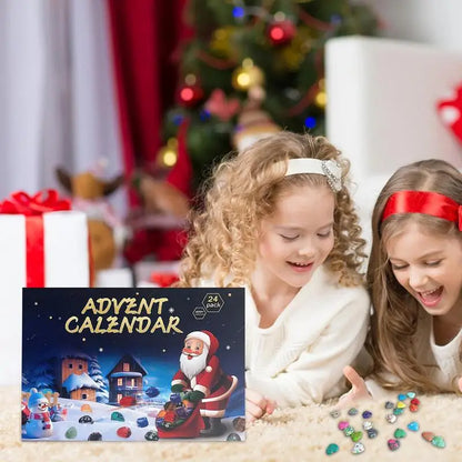 Calendriers de l'Avent pour Collectionneurs de Pierres Précieuses, Ensemble de Citroën, Compte à Rebours de 24 Jours, Collection de Documents Lumineux, Jouets Yoga, 2024