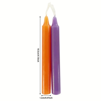 Mini bougie conique de couleurs assorties non parfumées, idéale pour le lancer des carillons, des rituels, des incantes, des jeux de cire et plus, décoration de noël, 100/60 pièces