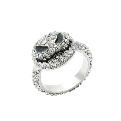 Disney-Jack Skellington Crystal Rings, L'Étrange Noël de monsieur Jack, Bijoux fantaisie, Accessoires hip hop, Bijoux pour femmes et hommes