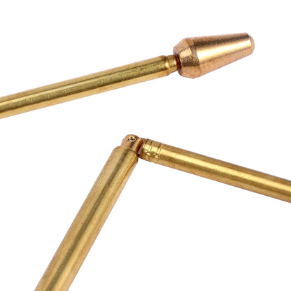 Bâtons de radiesthésie en cuivre pur 99.9%, tige de détecteur de métaux, sonde en cuivre pour l'eau et l'or, outils de Divination pour la chasse au trésor