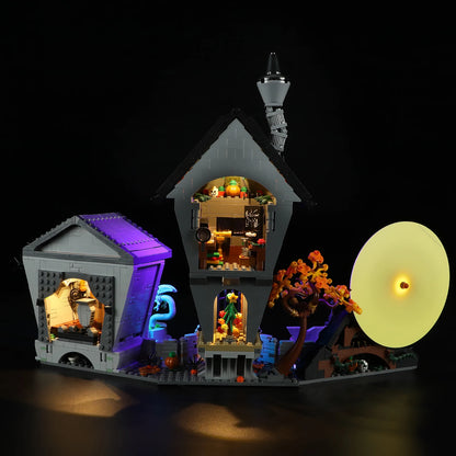 Hprosper lumière LED pour LEGO 21351 Disney Tim Burton le cauchemar avant noël lampe décorative avec boîte à piles