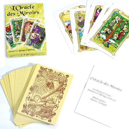 Oracle des Miroirs Un Voyage Mystique à Travers l'Amour la Famille et les Rêves Un Outil Idéal pour la Divination et la Réflexion Personnelle Éditions Spéciales Avec un manuel d'utilisation.