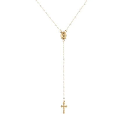 SUMENG 2024 nouvelle mode Vintage croix chrétienne bohême chapelet religieux pendentif collier pour femmes charme bijoux cadeaux