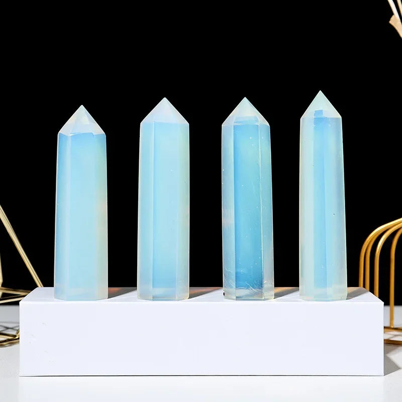 Pierre naturelle et cristaux pointe baguette sorcellerie Quartz Rose améthyste décoration de la maison pierres minérales artisanat salle Aquarium décor