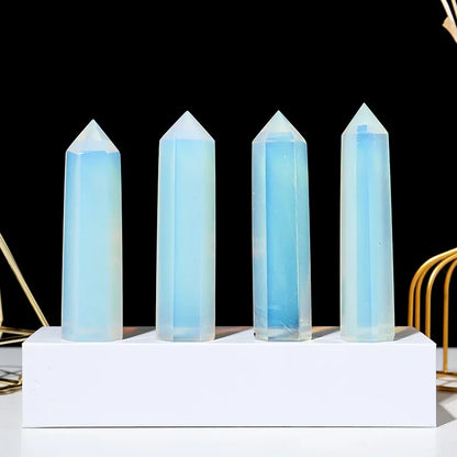 Pierre naturelle et cristaux pointe baguette sorcellerie Quartz Rose améthyste décoration de la maison pierres minérales artisanat salle Aquarium décor
