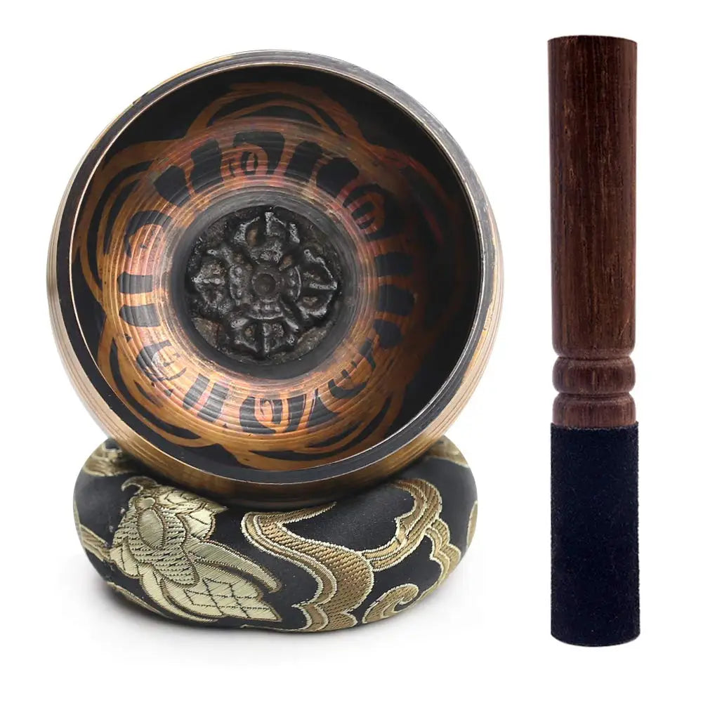 Ensemble de bols chantants tibétains, cadeau unique, comparateur pour la méditation, le yoga, la relaxation, la prière de guérison des chakras et l'esprit