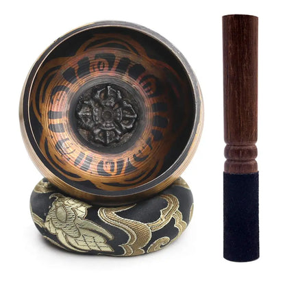 Ensemble de bols chantants tibétains, cadeau unique, comparateur pour la méditation, le yoga, la relaxation, la prière de guérison des chakras et l'esprit