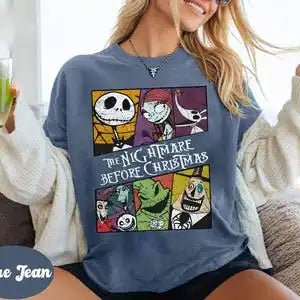 Chemise Vintage le cauchemar avant noël Jack Skellington Sally Oogie Boogie t-shirt fête d'halloween 2025 chemises