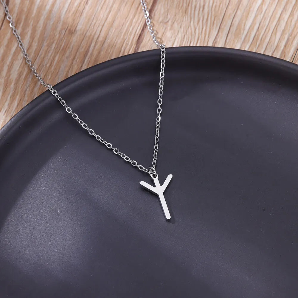 Vikings Rune pendentif collier en acier inoxydable pour femmes raffiné nordique runique pendentifs accessoires bijoux cadeau