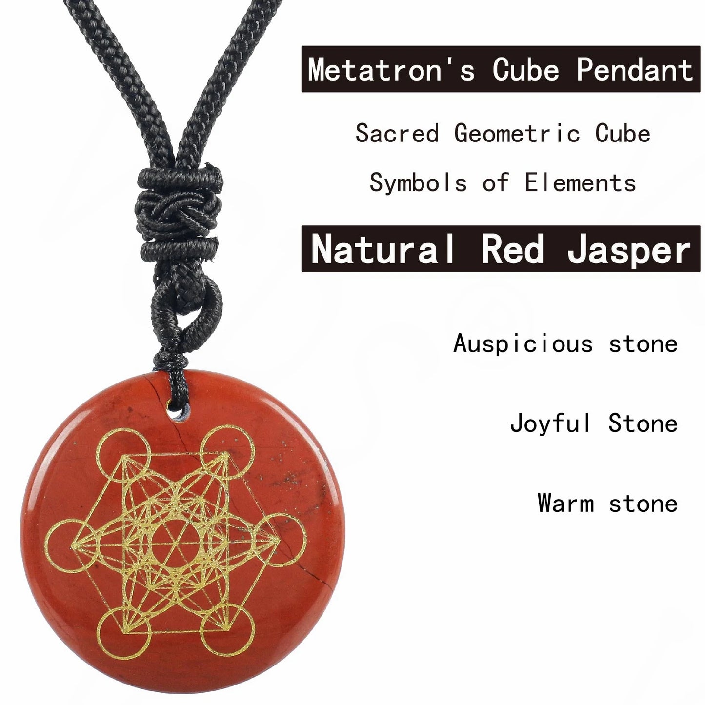 Pierre de cristal naturel Cube de Metatron pendentifs multidimensionnels mythologie ange mystérieux symboles divins colliers d'énergie Reiki