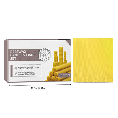 Feuilles de cire d'abeille, 10/20/30 pièces, fabrication de bougies, Kits artisanaux de bricolage, fabricant de bougies au miel, feuilles de fond de teint en nid d'abeille pour l'apiculture