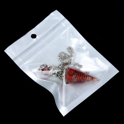 Pendentif pendule esprit pierre naturelle, chaîne en treillis, énergie porte-bonheur, résine Reiki mystérieuse pour la fabrication de bijoux, accessoires colliers