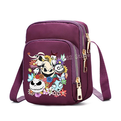 Sacs à bandoulière Disney le cauchemar avant noël pour hommes et femmes, pochette à bandoulière de grande capacité, sac à main de voyage, cadeau pour enfants, nouvelle collection