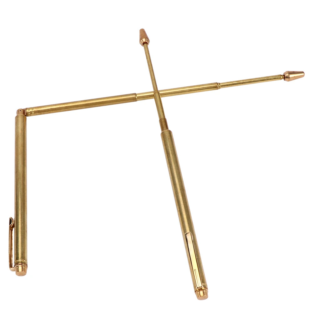 Bâtons de radiesthésie en cuivre pur 99.9%, tige de détecteur de métaux, sonde en cuivre pour l'eau et l'or, outils de Divination pour la chasse au trésor