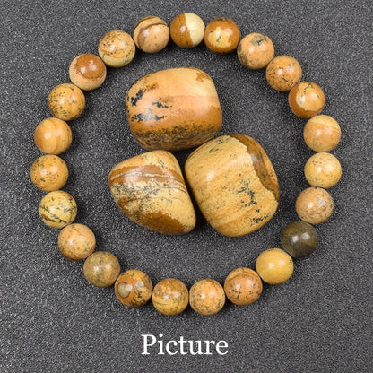 Bracelet de perles en pierre d'obsidienne dorée naturelle pour hommes et femmes, pierre brute d'obsidienne arc-en-ciel légère dorée, perle ronde, bijoux d'énergie naturelle