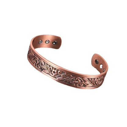 Bracelet à énergie magnétique de style européen et américain Vintage, accessoire tendance magnétique en cuivre antique