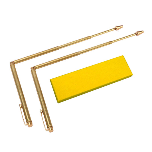 Bâtons de radiesthésie en cuivre pur 99.9%, tige de détecteur de métaux, sonde en cuivre pour l'eau et l'or, outils de Divination pour la chasse au trésor