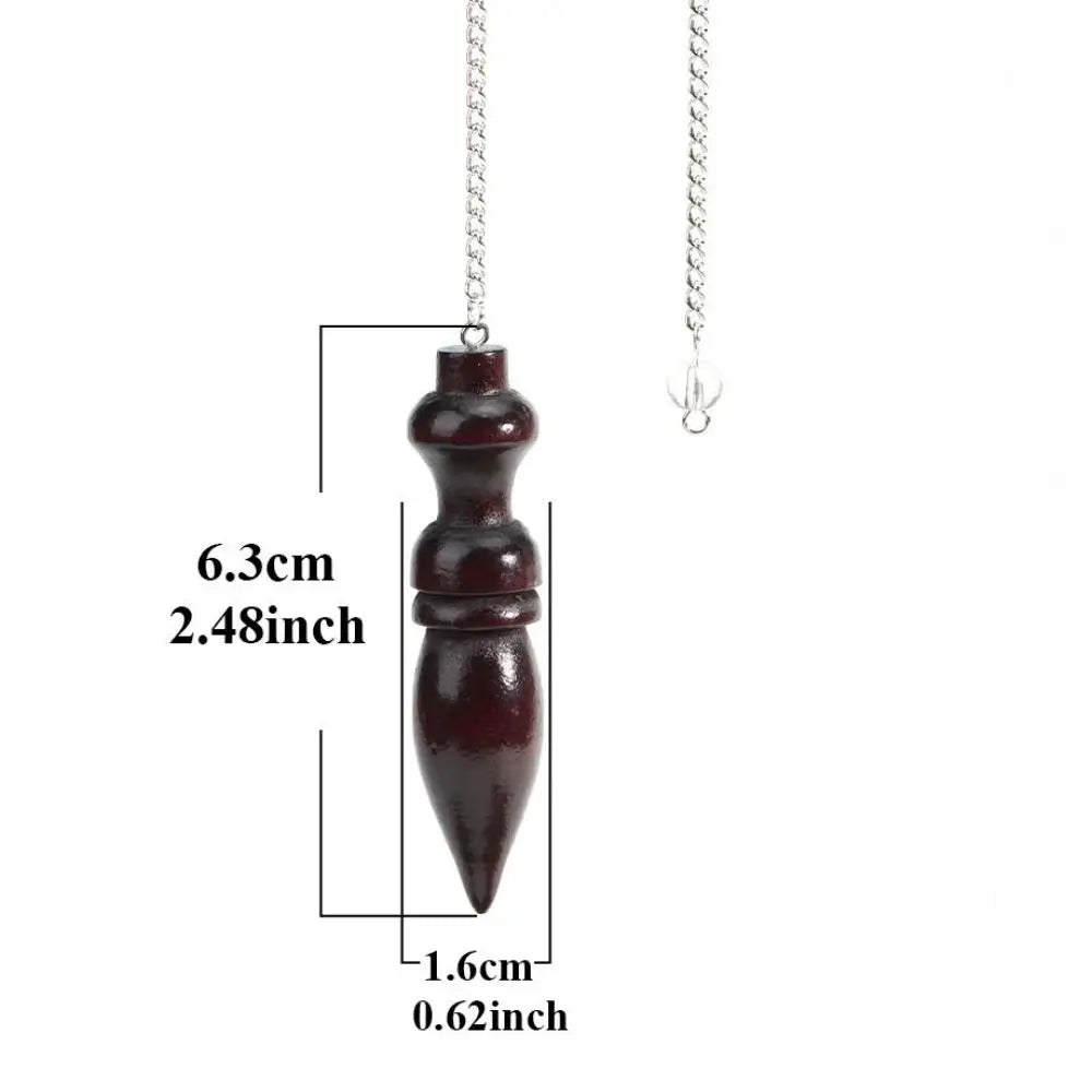 Pendule en bois naturel pour la radiesthésie, pendule en bois égyptien, pendules spirituels JOReiki, nouveau
