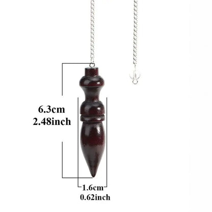Pendule en bois naturel pour la radiesthésie, pendule en bois égyptien, pendules spirituels JOReiki, nouveau