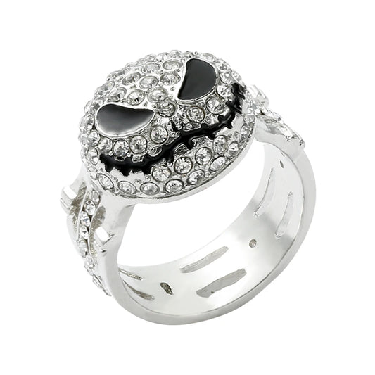 Disney-Jack Skellington Crystal Rings, L'Étrange Noël de monsieur Jack, Bijoux fantaisie, Accessoires hip hop, Bijoux pour femmes et hommes
