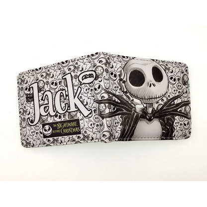 Le cauchemar avant noël portefeuilles dessin animé Figure Jack Skellington porte-monnaie femmes hommes sac d'argent Halloween Cosplay sac cadeau