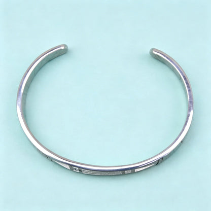 Bracelet ouvert géométrique creux Atlantis personnalisé, bijoux en acier inoxydable pour homme et femme, style civilisation ancienne mystérieuse, cadeaux de mode