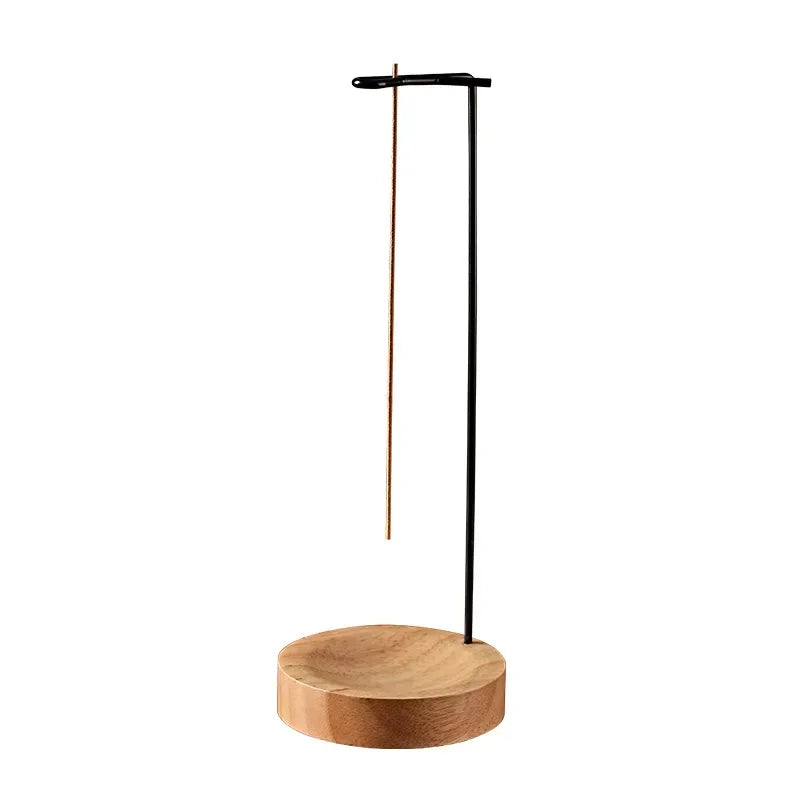 Brûleur d'encens créatif à l'envers, porte-bâton d'encens rond en bois, plateau d'encens, ornement de chambre à coucher, décoration de Yoga pour la maison, artisanat