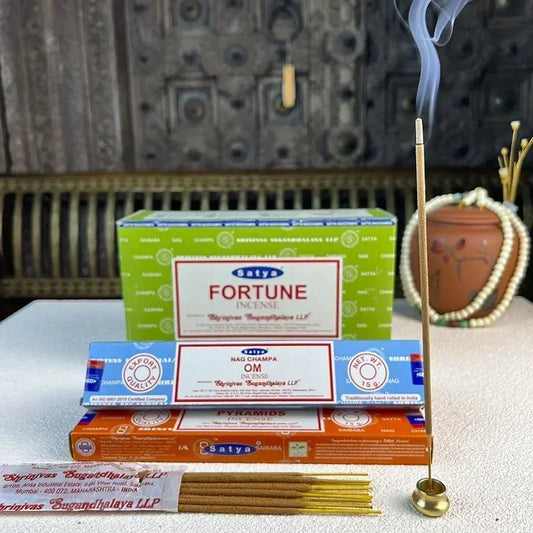 5 boîtes NAG Champa Incienso Satya Collection d'encens Satya bâtons faits à la main avec saveurs arômes médicinaux rafraîchissants parfums pour la maison