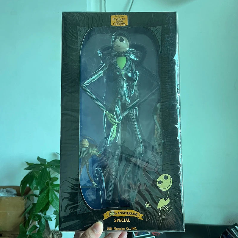 The Nightmare Before Christmas Jack Skellington Action Figure, 12 Face Jack Chair, Special Version Model Toy, Hmatte en Present