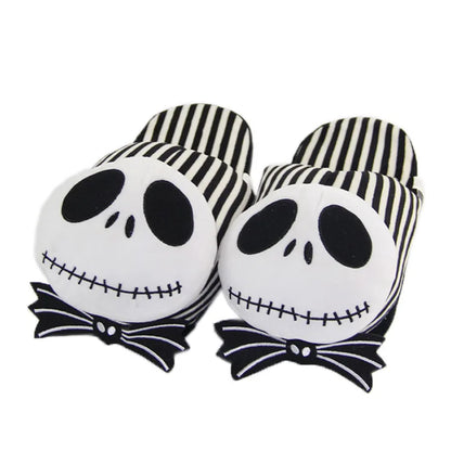 28 cm Disney film le cauchemar avant noël Jack Skellington peluche pantoufles intérieur hommes femmes hiver pantoufles cadeaux