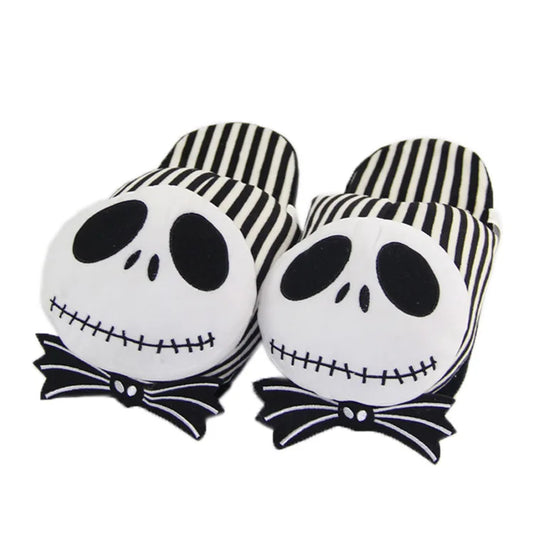 28 cm Disney film le cauchemar avant noël Jack Skellington peluche pantoufles intérieur hommes femmes hiver pantoufles cadeaux