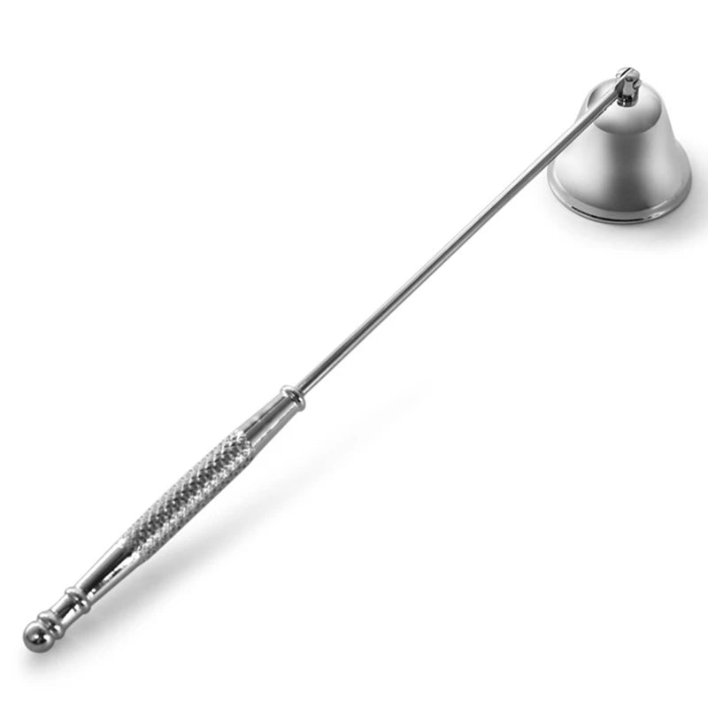 Outil d'extinction de bougie en acier inoxydable, manche long, accessoire d'extincteur de cloche, accessoires de mèches de bougie