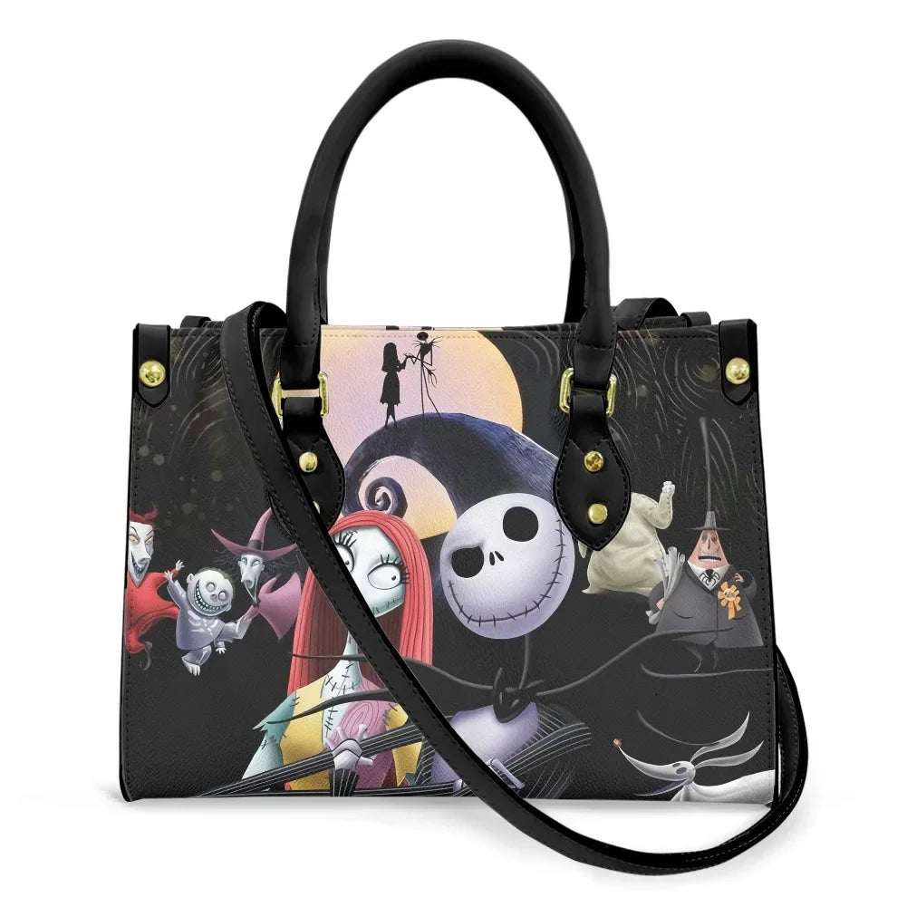 Sac à bandoulière en cuir Pu pour femmes, cauchemar avant noël Jack Skellington, sac à main de luxe Anime Sally Cosplay, cadeau d'halloween